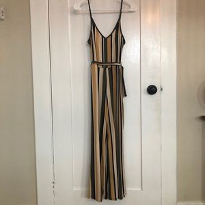 Multicolor striped jumpsuit